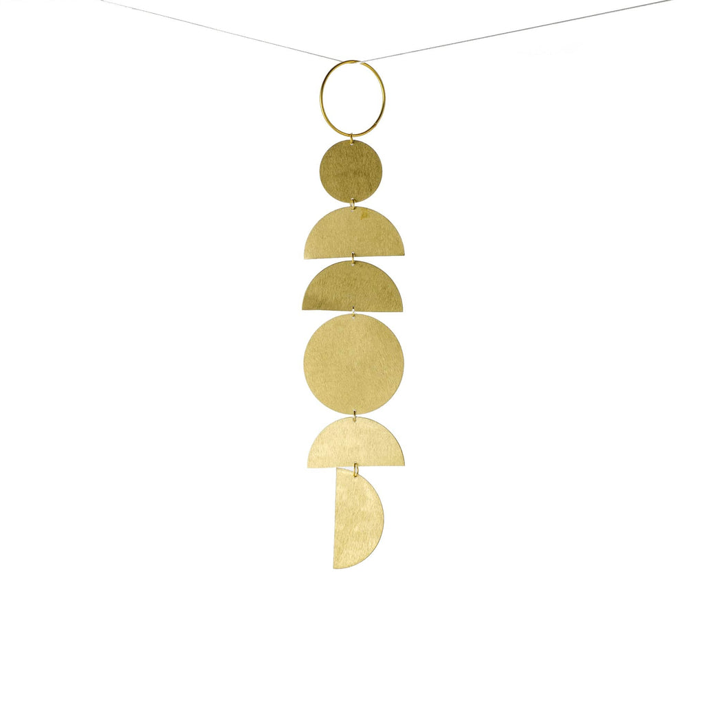 Brass Metal Geometric Wall Hanging