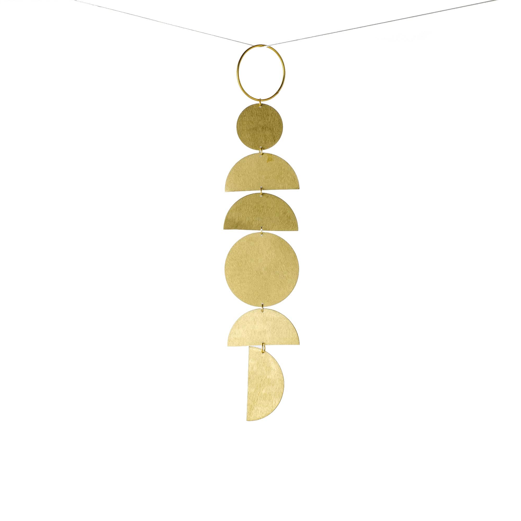 Brass Metal Geometric Wall Hanging