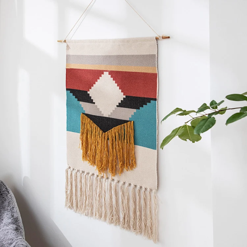 Geometric Hanging Tapestry