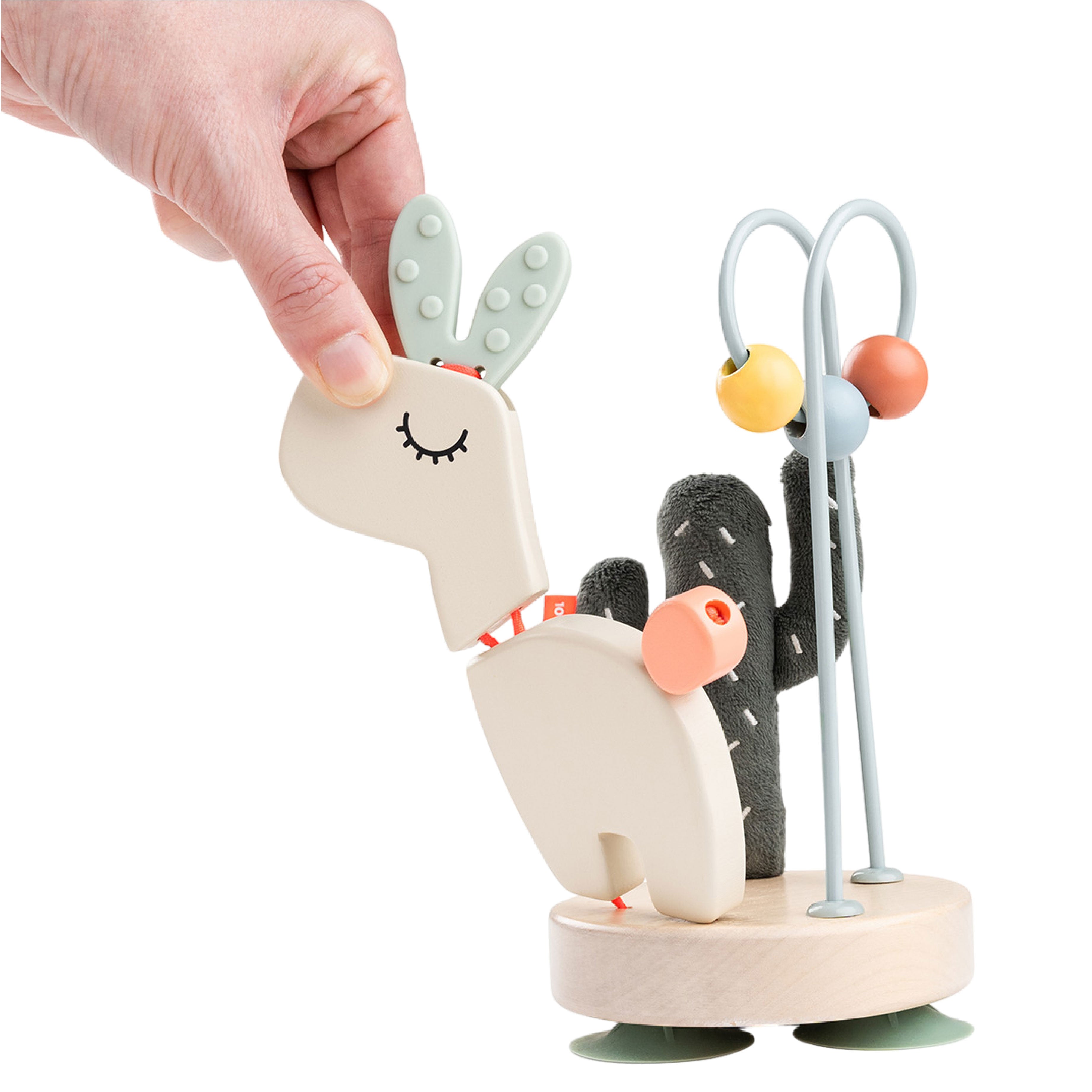 Stick & Stay Activity Island Toy | Lalee | Sand Beige