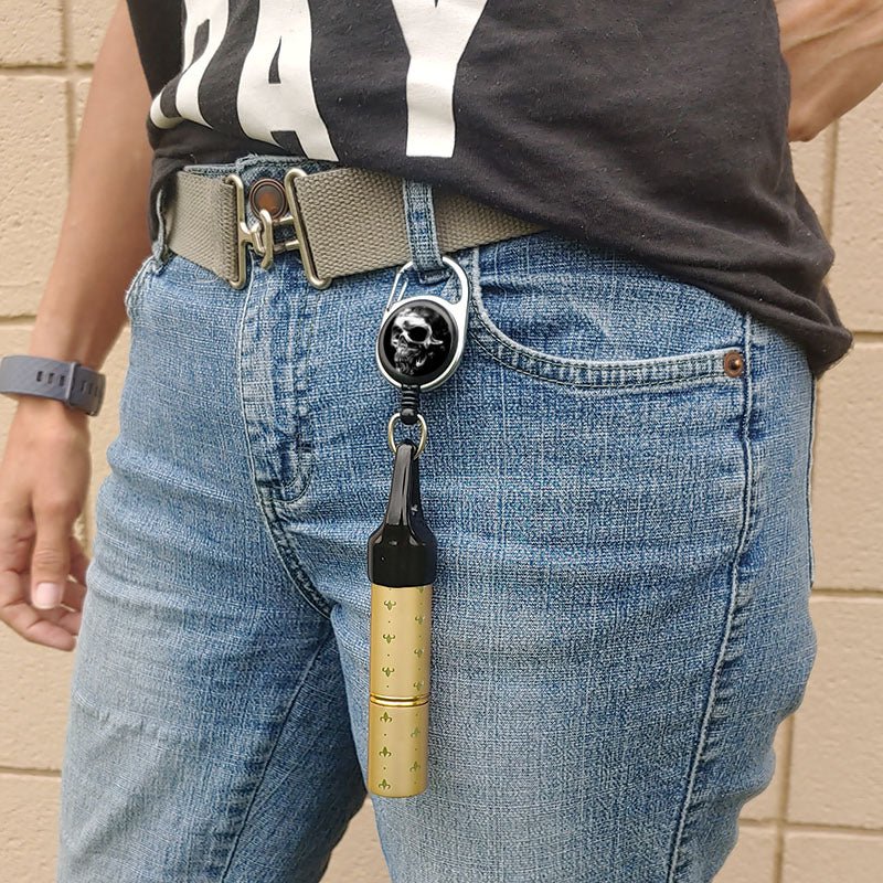Mister Leash™ - Retractable and Refillable Gold Sanitizer Atomizer - Savage Design