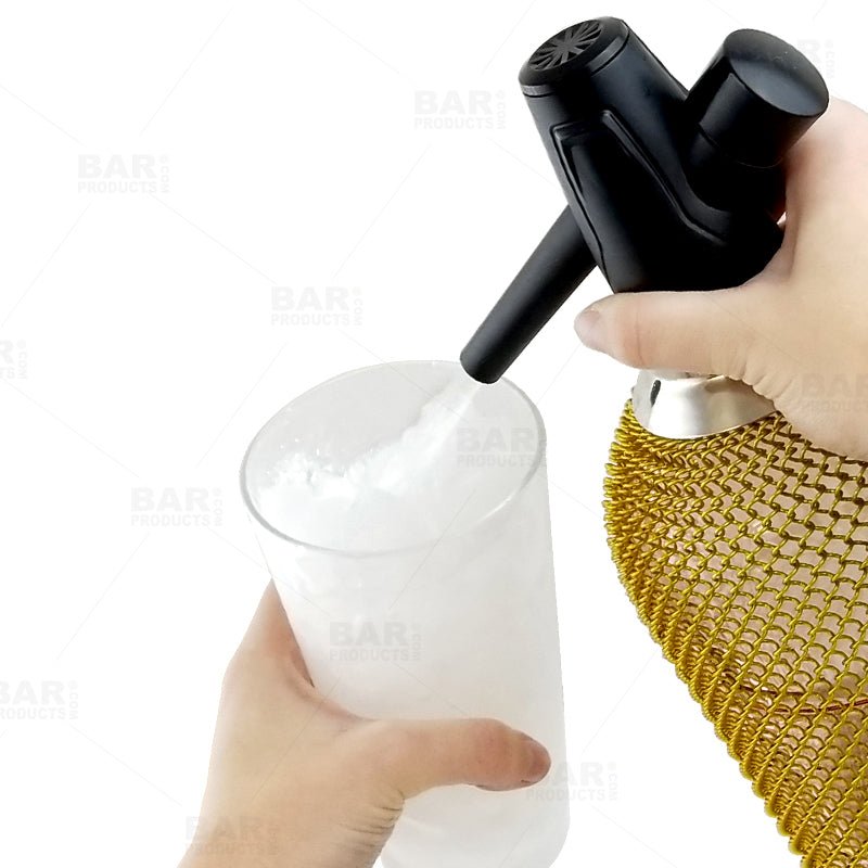 BarConic® Soda Siphon - Glass w/ Mesh - 1 Liter